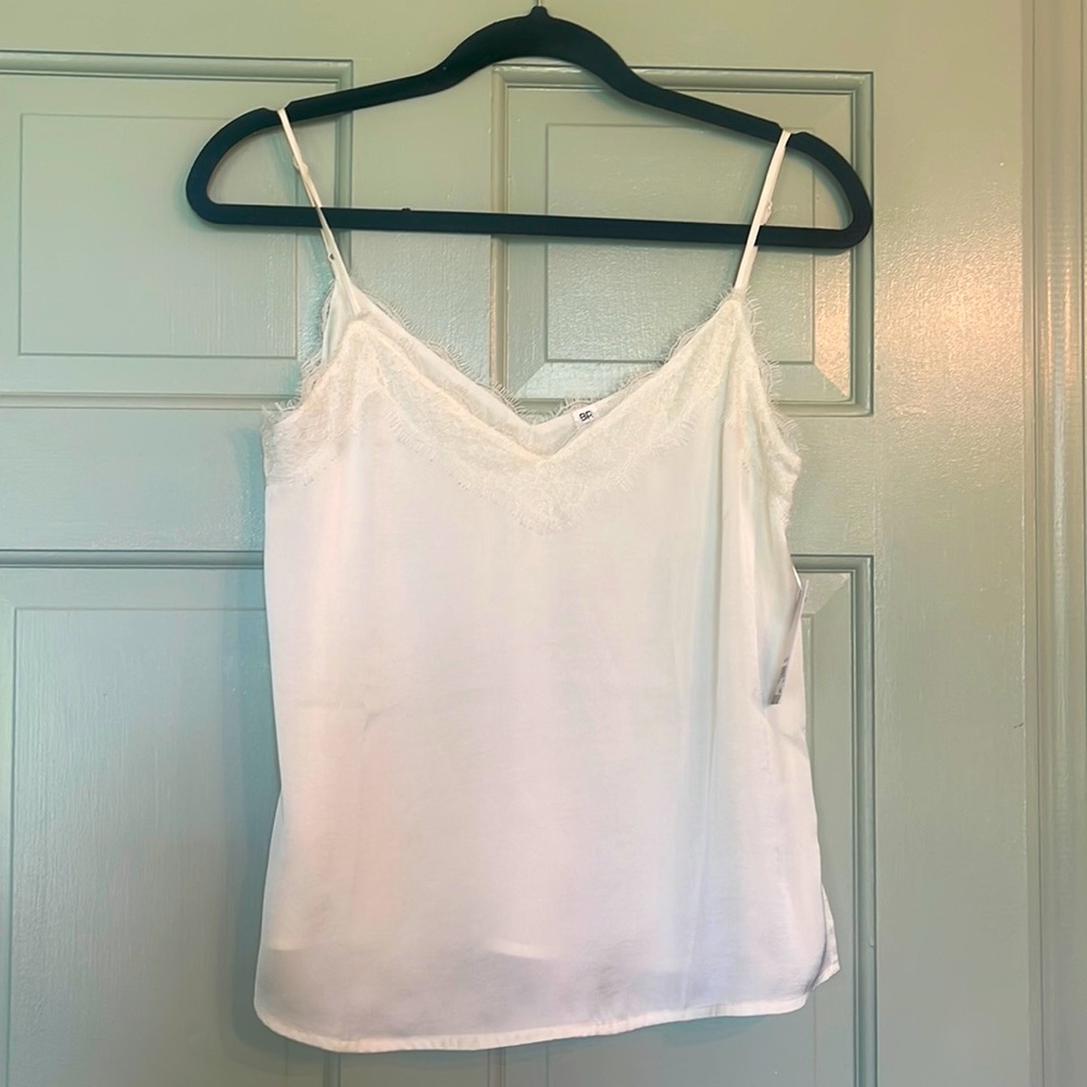 BP ivory lace trim cami